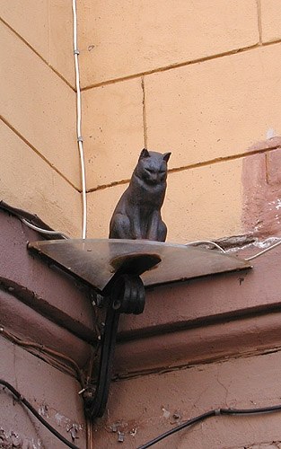 памятник кошке в Питере